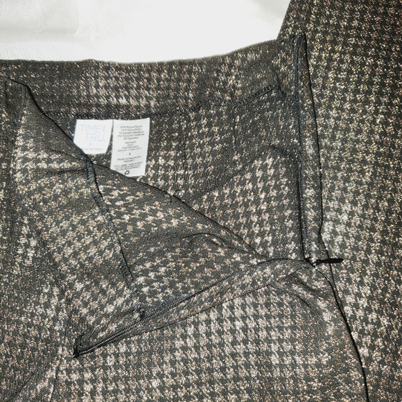 Time and Tru New Skinny Ankle Length Black & Gold Pant 214 - Picture 5 of 6